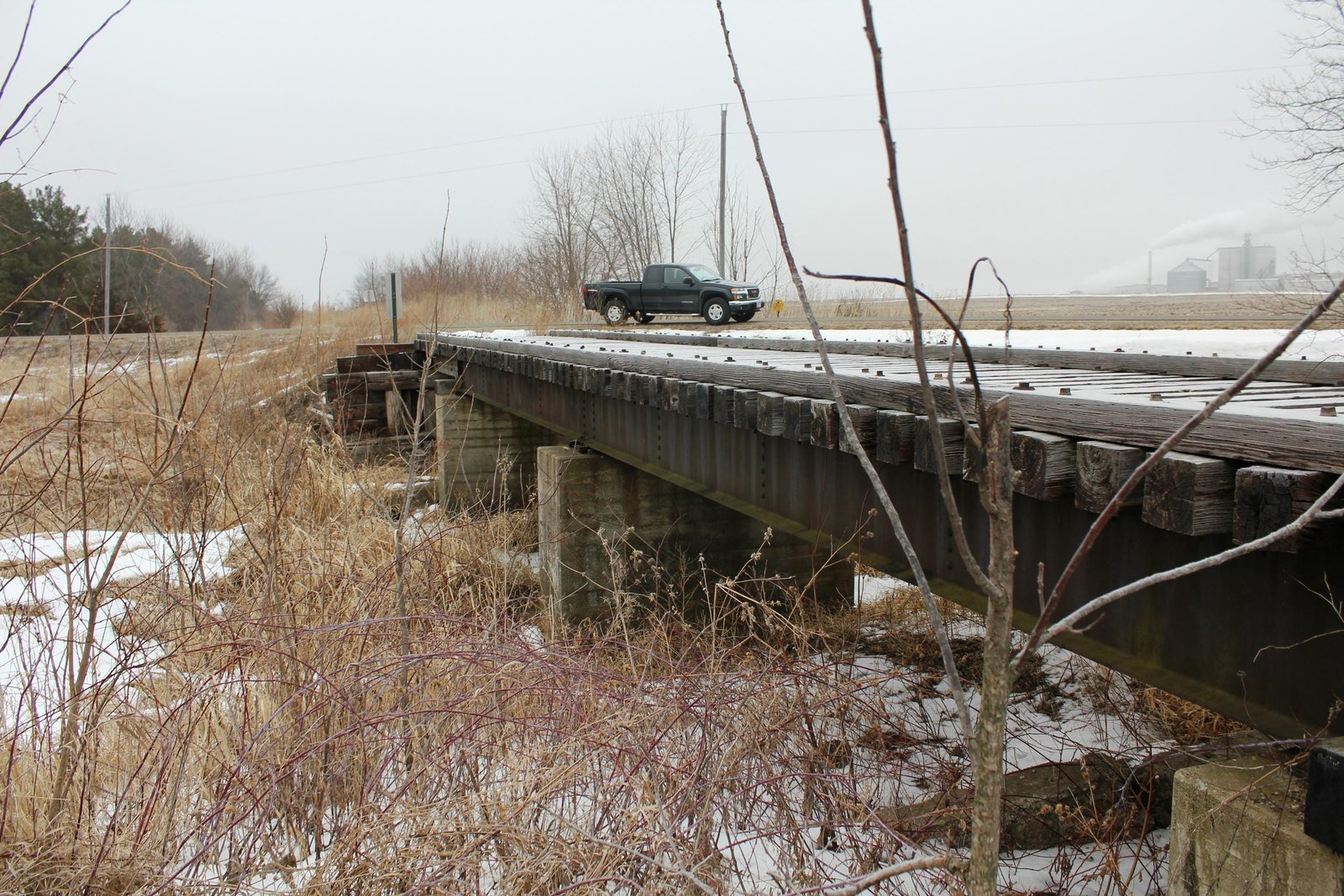 Looking east
